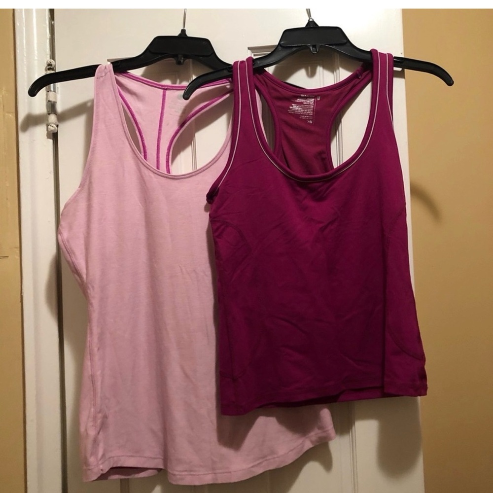 Old Navy Women's Racerback Tank Tops - Light Pink & Magenta